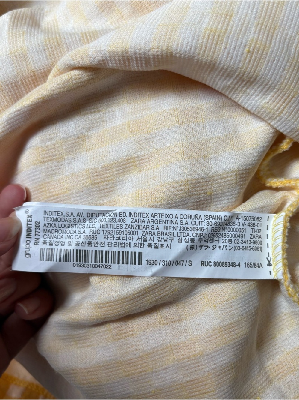 Zara Yellow Gingham Shift Mini Dress EUC - Picture 8 of 9